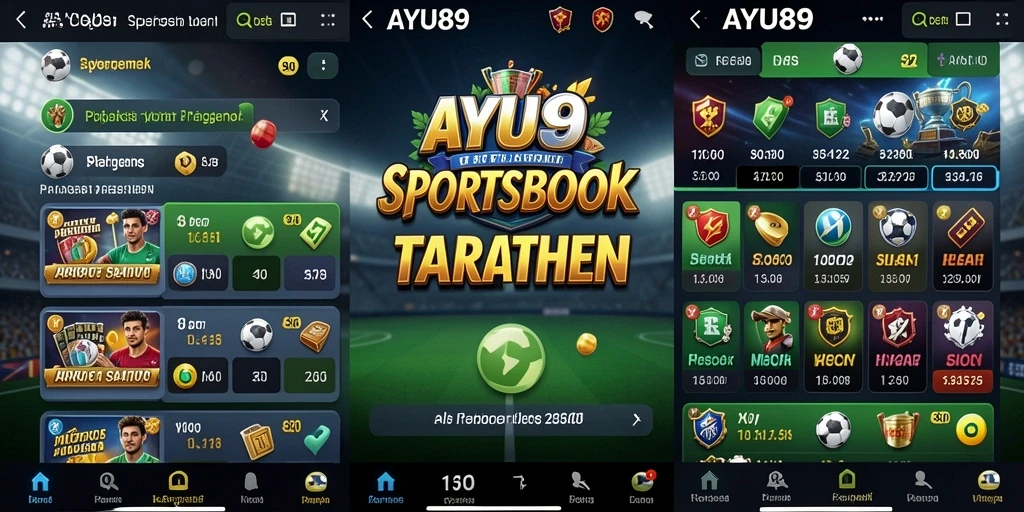 Tampilan gameplay AYU89 saat memasang taruhan pada pertandingan olahraga.