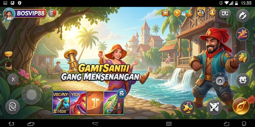 Tampilan gameplay menarik <strong>BOSVIP88</strong> dengan interaksi antar pemain.