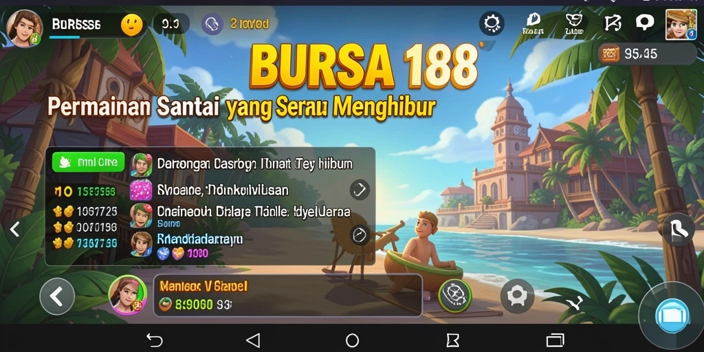 Tampilan gameplay BURSA188 yang penuh warna dan menarik.
