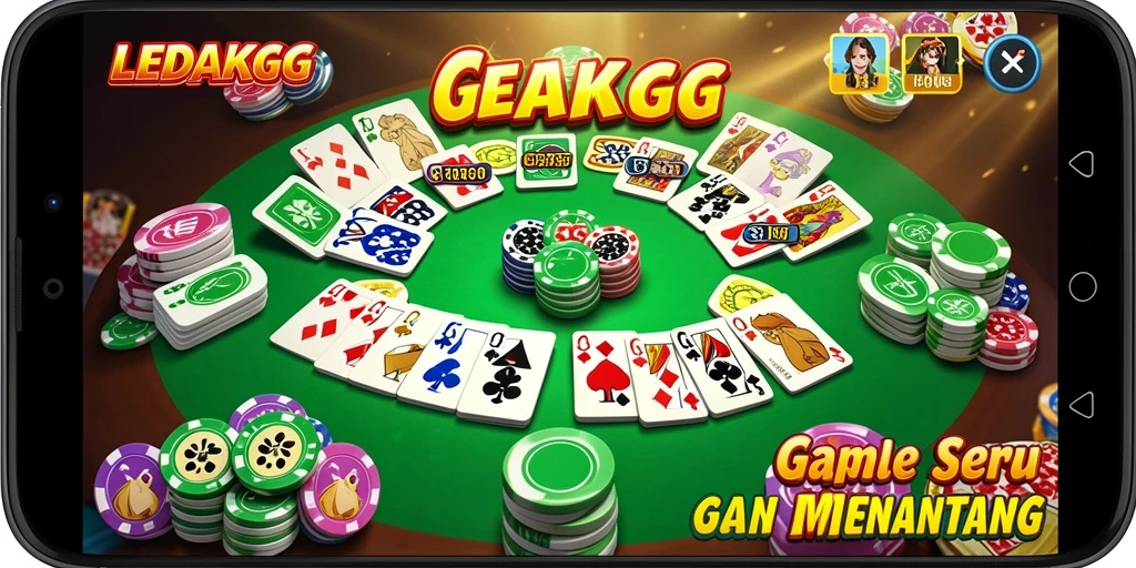 Screenshot gameplay Gaple yang seru dan menarik di LEDAKGG.