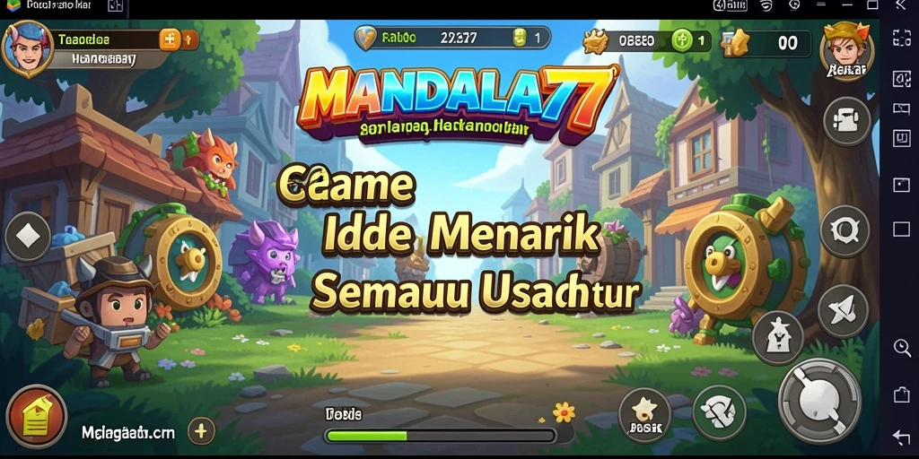 Tampilan gameplay MANDALA77 yang seru dan menarik.