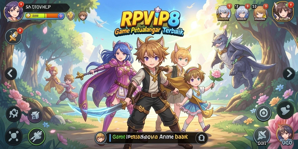 Tampilan gameplay seru dan dinamis di RPVIP8.