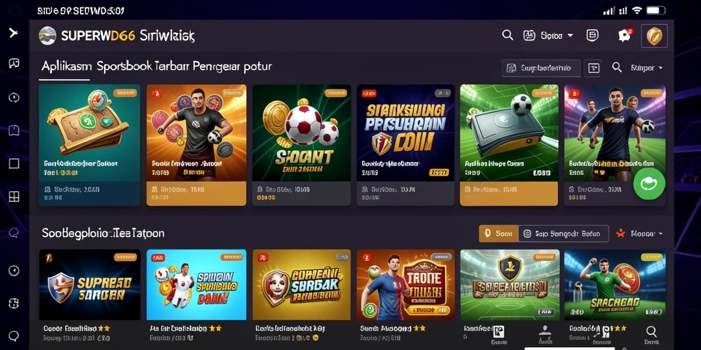 Screenshot SUPERWD666 menunjukkan antarmuka taruhan yang menarik dan informatif.